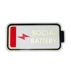 Social Battery Sticker