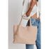 Solana Woven Vegan Leather Tote (Natural)
