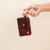 Woven Keychain Wallet (Plum)