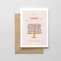 Sprinkle Birthday Cake Card