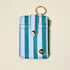Sicily Stripes Teal Keychain Wallet