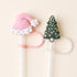 Santa Baby Straw Topper Set