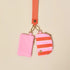 Sicily Stripes Pink Duo Pouch Wristlet