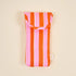 Sicily Stripes Pink Puffy Sunglasses Case