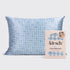 Gingham Blue Satin Pillowcase