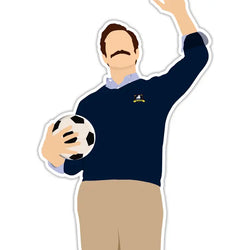 Ted Lasso Soccer Sticker