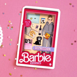 Depression Barbie Sticker