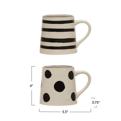 Polka Dot Stoneware Mug