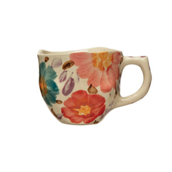 Floral Stoneware Mug