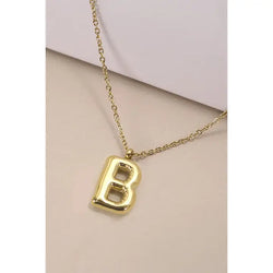 Bubble Initial Necklace