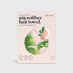 Quick Drying Hair Towel (Palm Print)