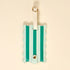 Sicily Stripes Teal Luggage Tag