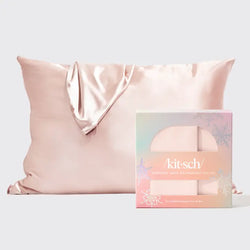 Holiday Satin Pillowcase Set (Blush)