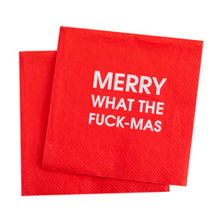 Merry WTF Mas Cocktail Napkins