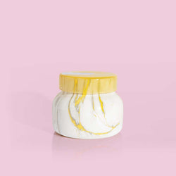 Pineapple Flower Marble Petite Candle