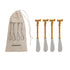 Gold Bow Handle Canape Knives