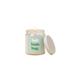 Bah Hum Bug Glass Jar Candle
