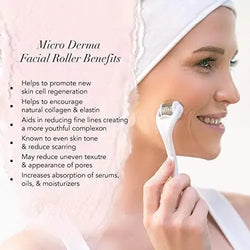 Micro Derma Facial Roller (White)