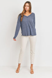 Keep It Simple V-Neck Top
