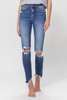 Children's ripped fashion skinny jeans