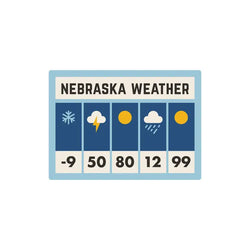 Nebraska Weather Sticker
