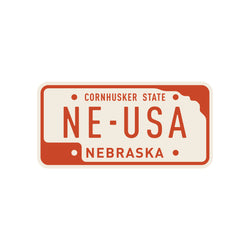 NE License Plate Magnet