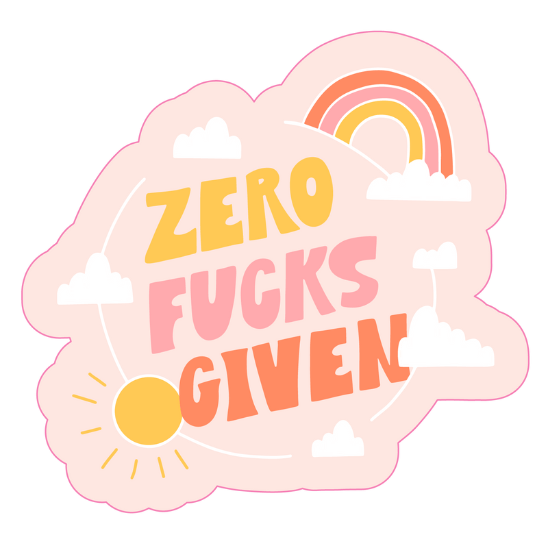 Zero Fucks Given Beer Can Glass – Four Sisters Boutique