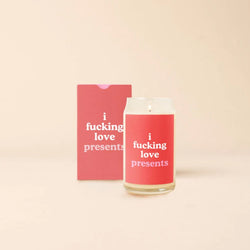 Love Presents Beer Can Glass Candle