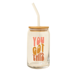 You Got This Beer Can Glass