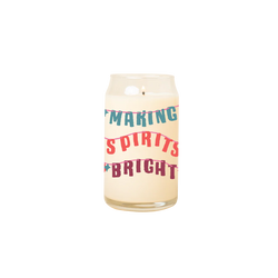 Spirits Bright Beer Can Glass Candle