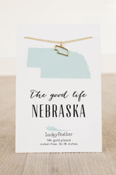 Nebraska State Necklace