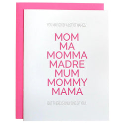 Mother By Many Names Card