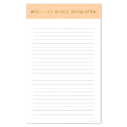 Work Hard Notepad