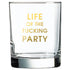 Life Of The Party Rocks Glass