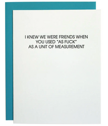 Unit Of Measurement Card