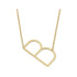 Gold Medium Initial Necklace