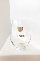 Bestie Wine Glass