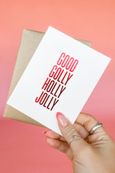 Good Golly Holly Jolly Card