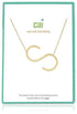Gold Large Initial Necklace