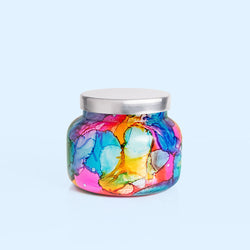 Rainbow Watercolor Jar Candle